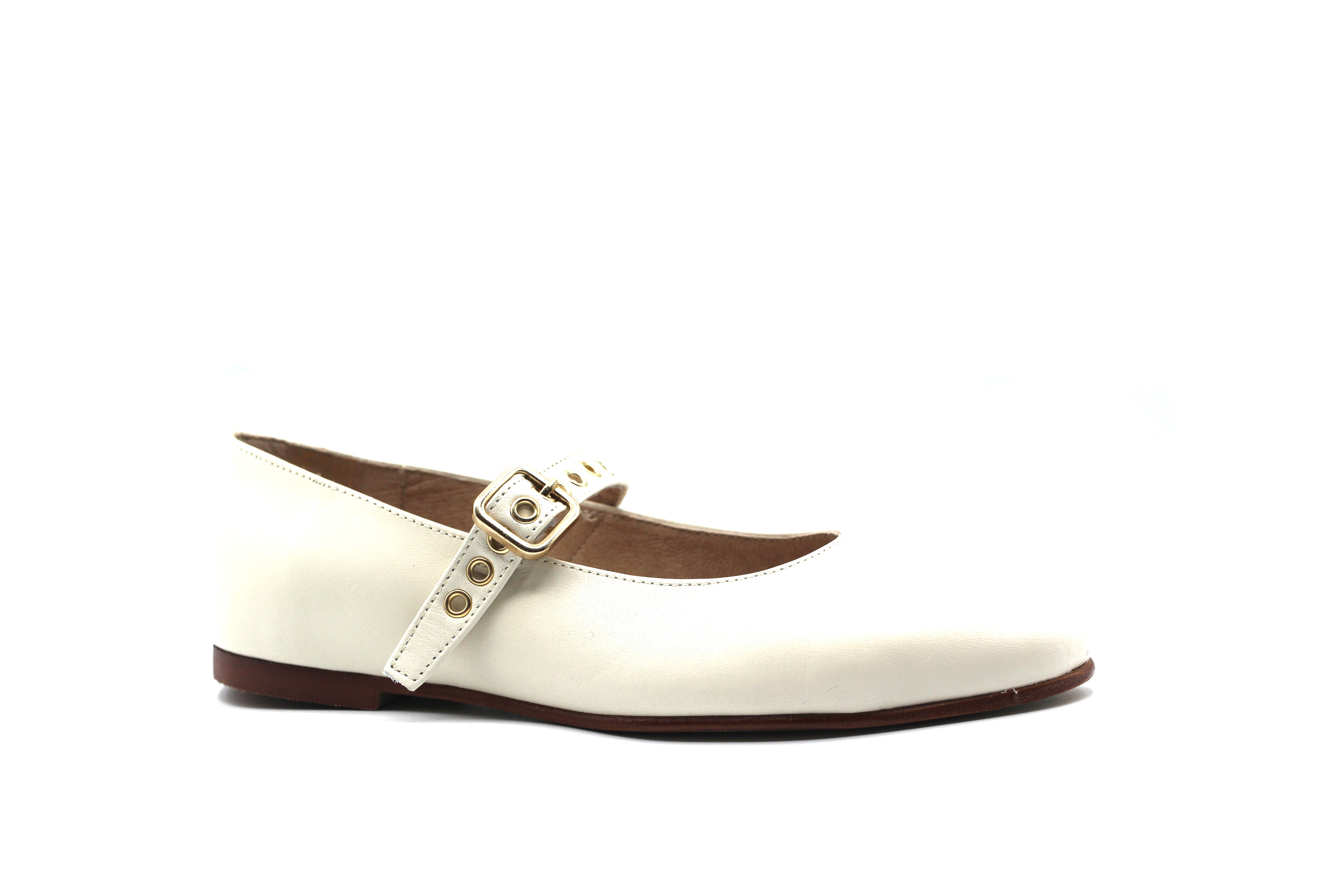 Valencia Cream Buckle Mary Jane