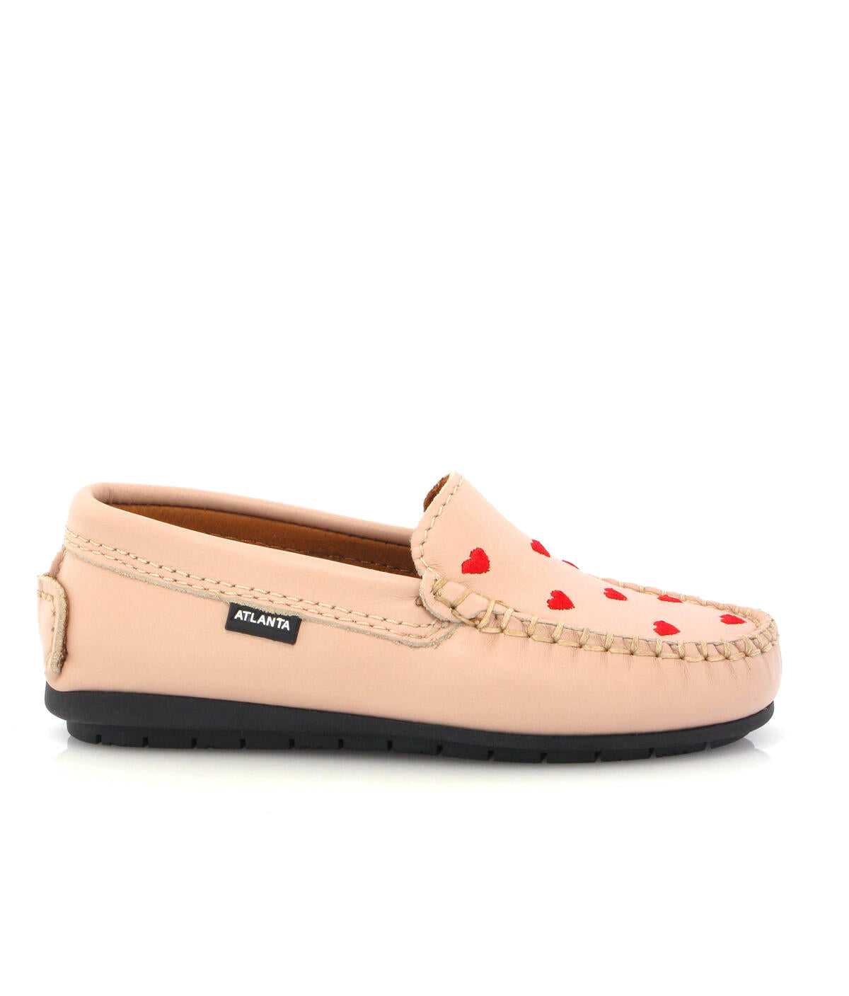 Atlanta Pink Red Heart Loafer