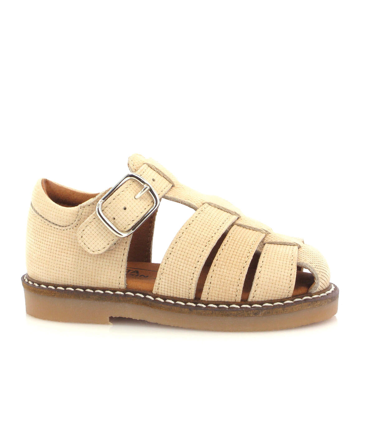 Atlanta Beige Pixel Nubuk Fisherman Sandal