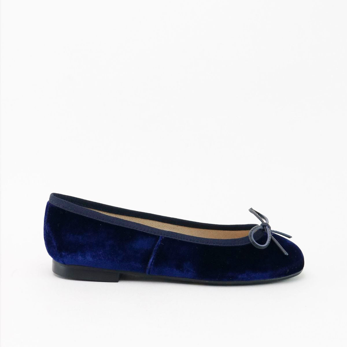 Papanatas Navy Velvet Ballet Flat – HAL Shoes