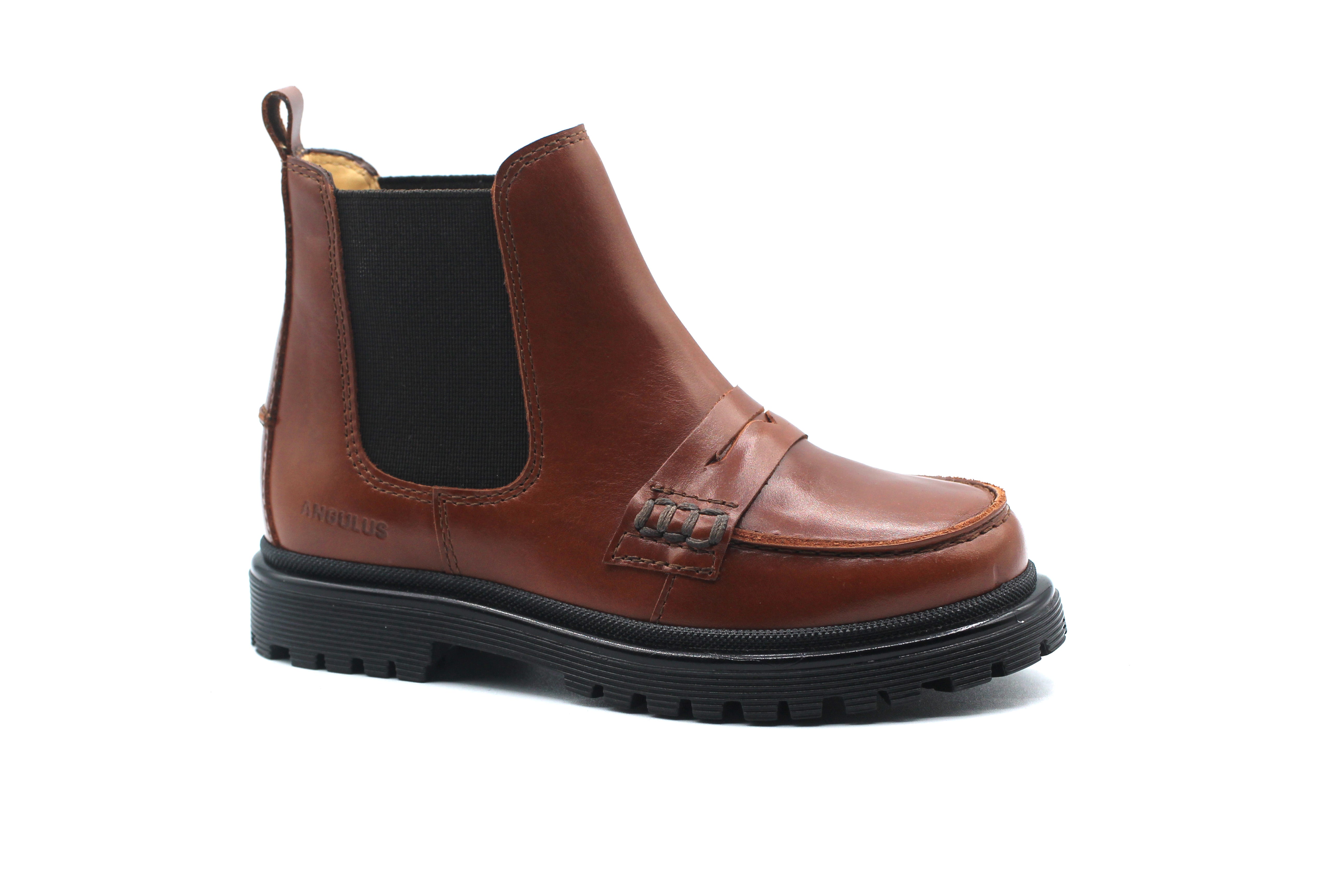 Angulus Brown Chelsea Penny Boot