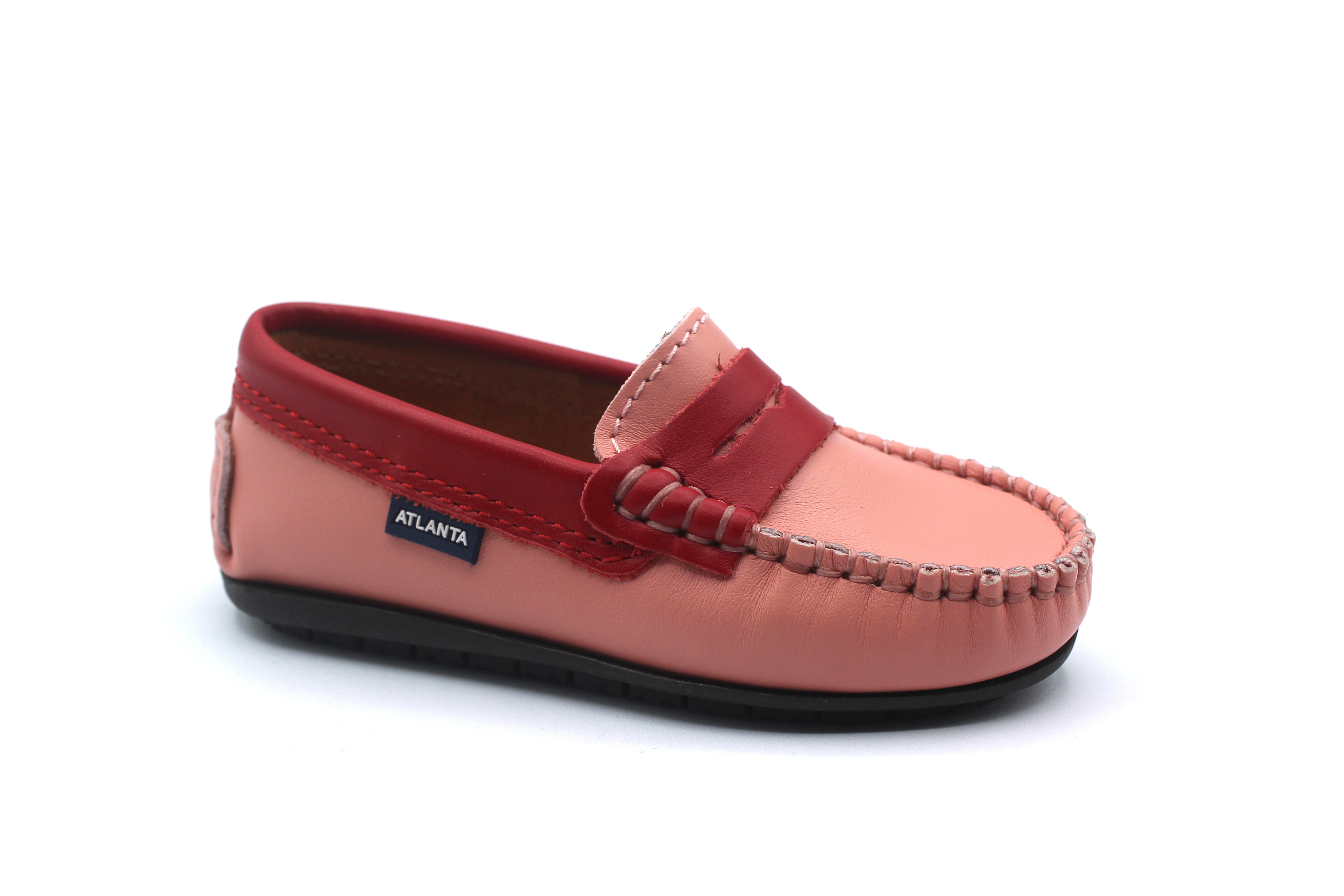 Atlanta Pink and Red Penny Loafer