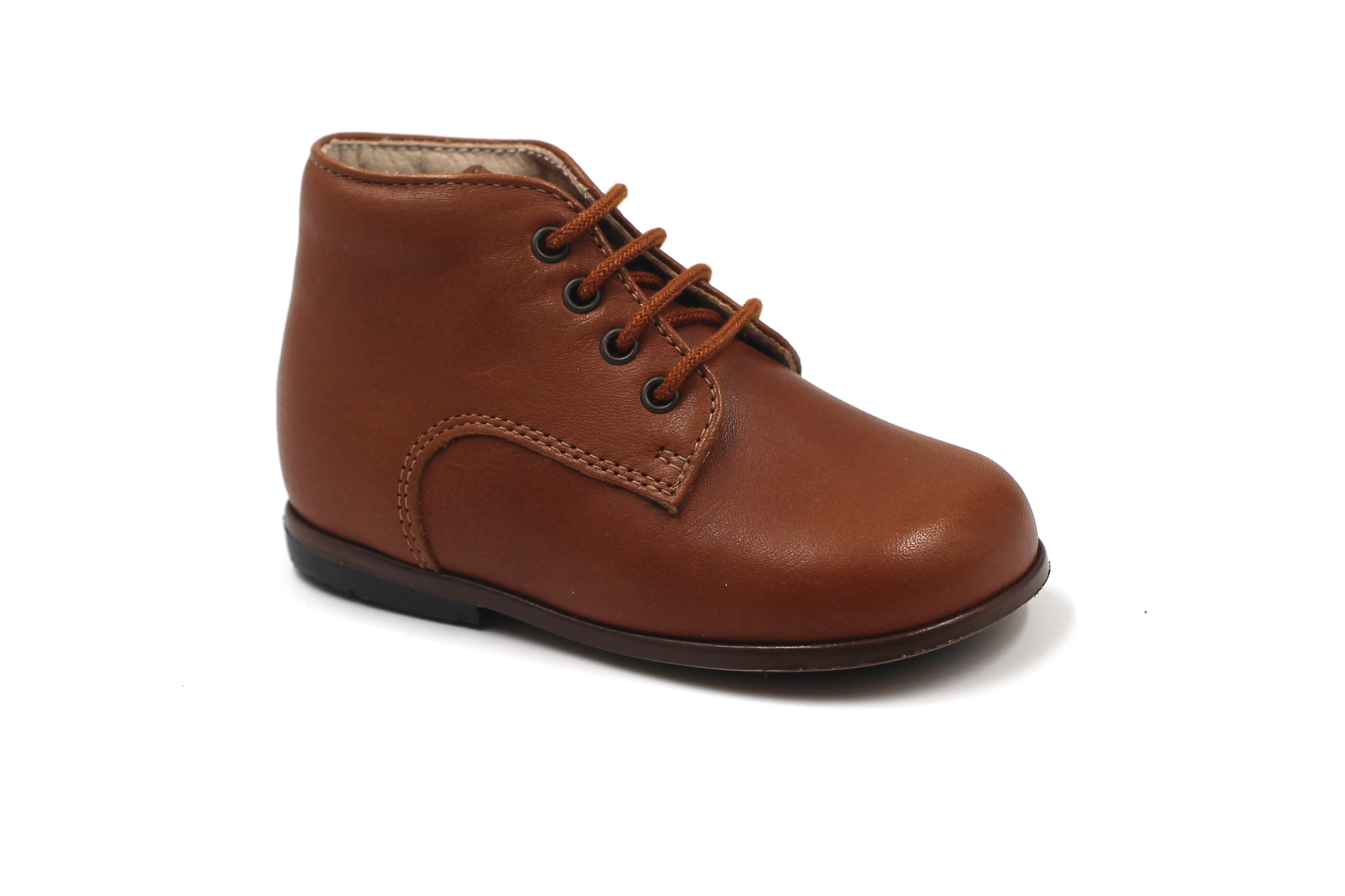 Beberlis Cathay Tan Lace Up Baby Bootie