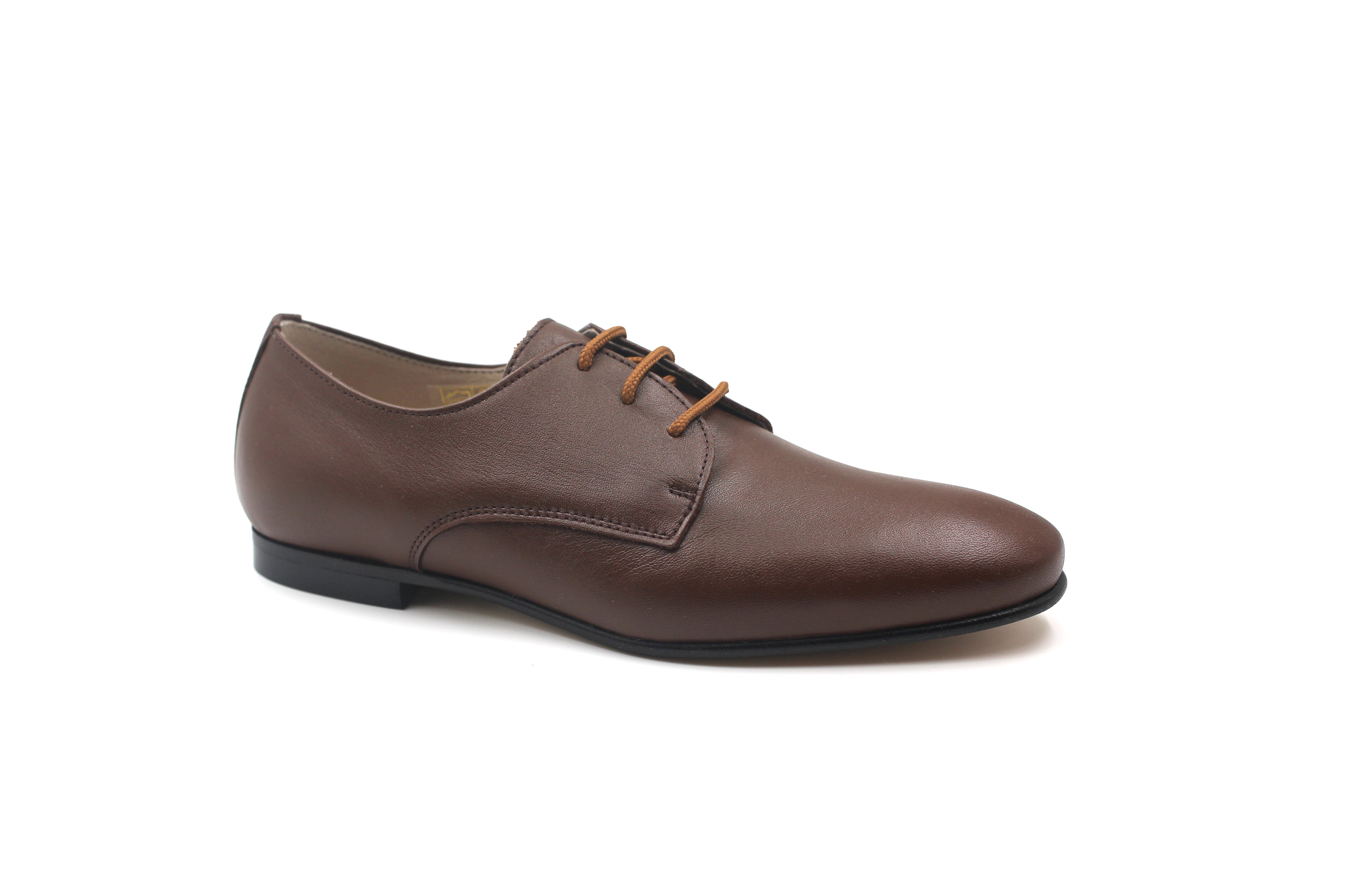 Gravitas Brown Leather Lace up Dress Shoe