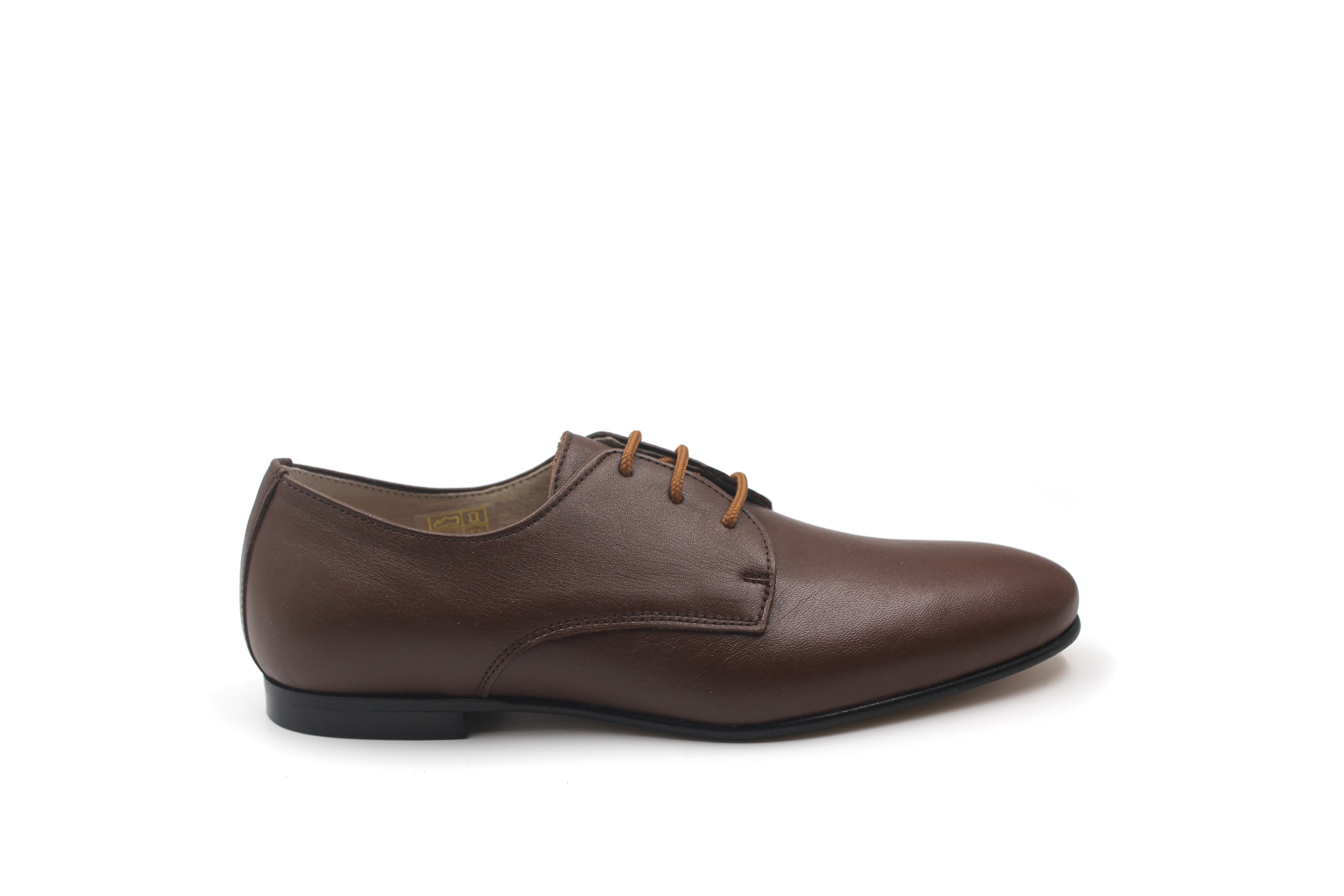 Gravitas Brown Leather Lace up Dress Shoe