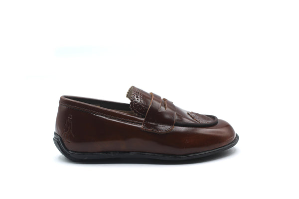 Don Louis Brown Wingtip Penny Loafer
