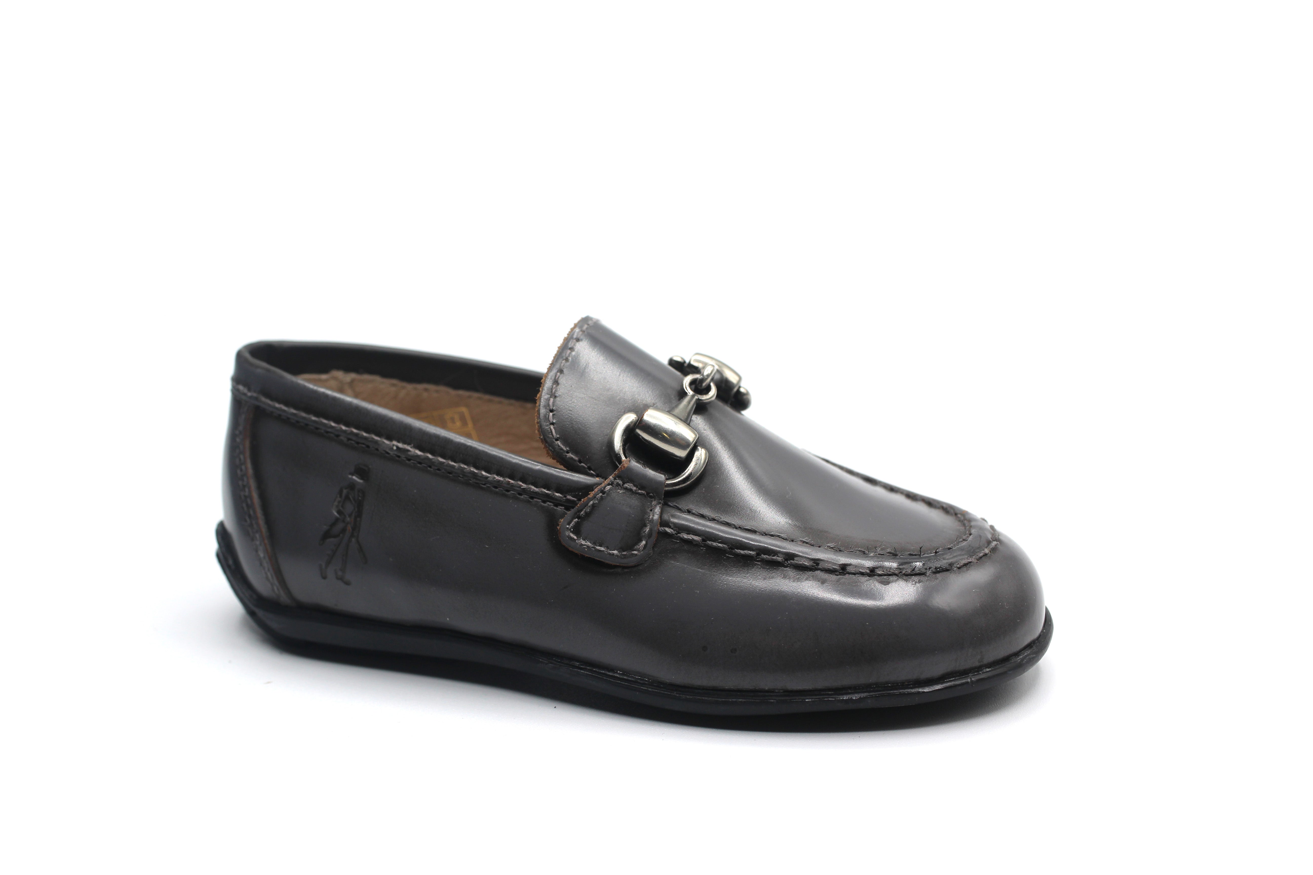 Don Louis Gray Florentic Chain Loafer