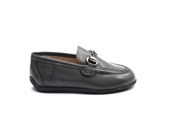 Don Louis Gray Florentic Chain Loafer