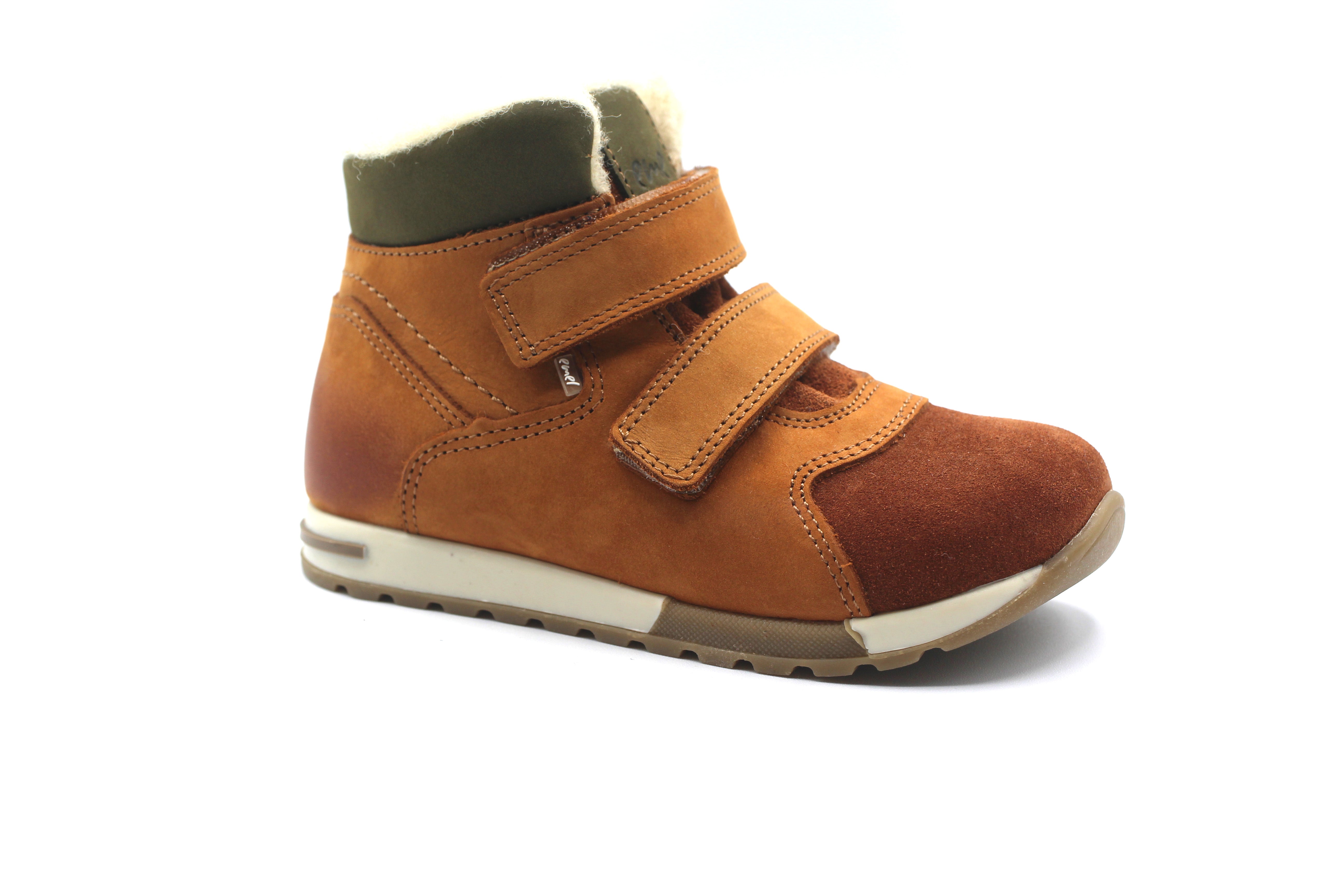 Emel Camel Suede Velcro Bootie