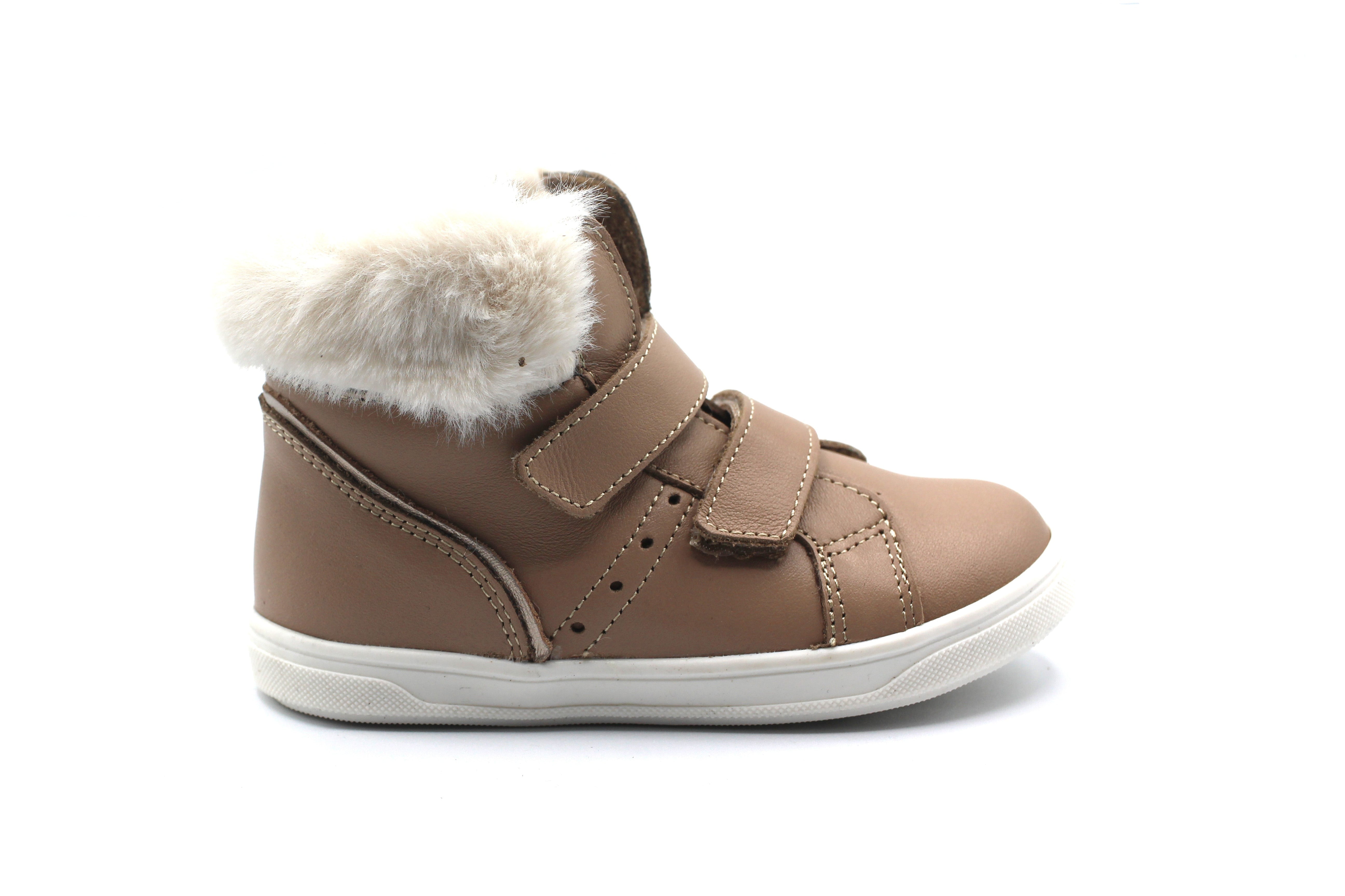 Emel Taupe and Fur Bootie