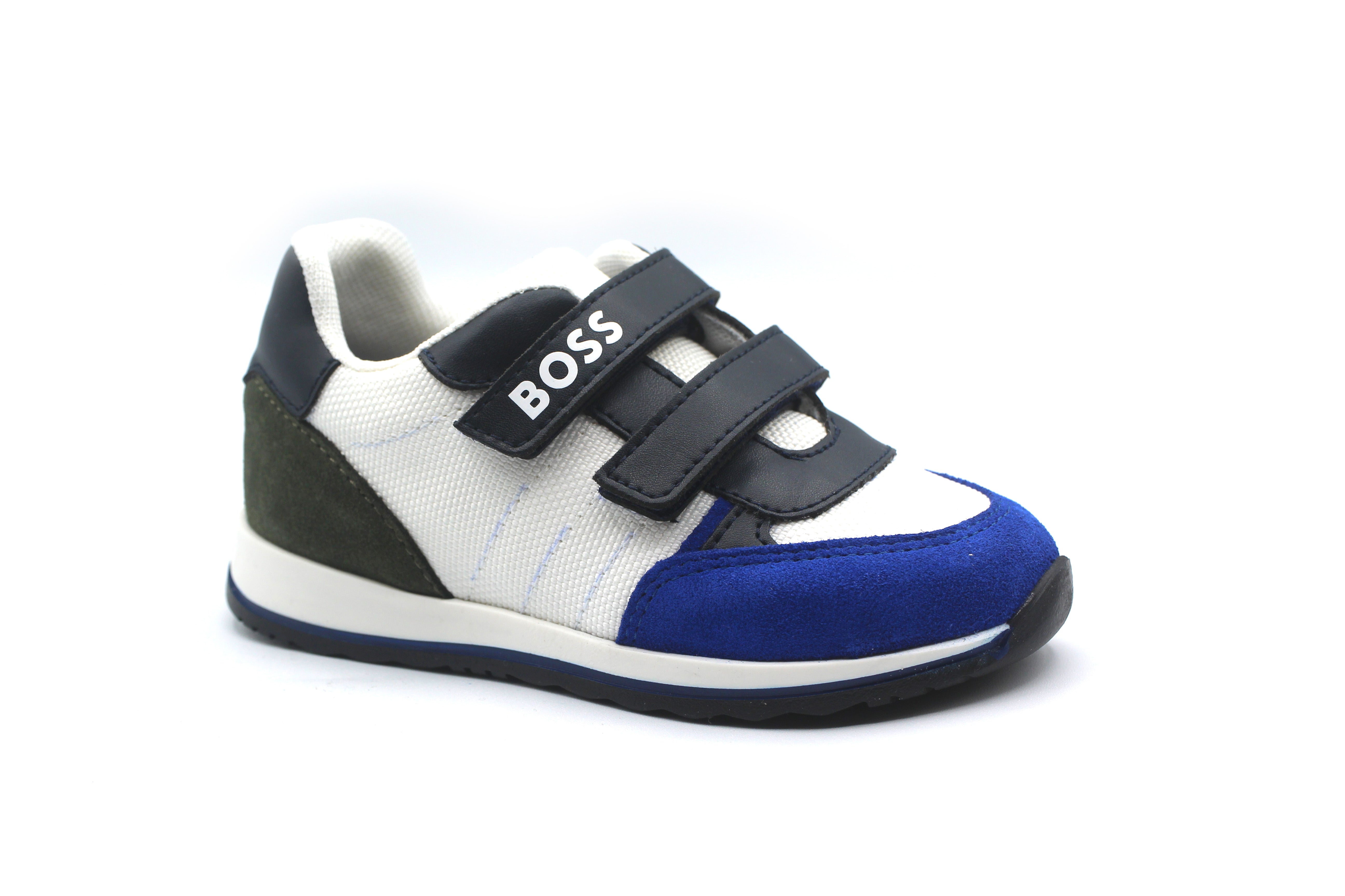 Hugo Boss White Blue Velcro Sneaker