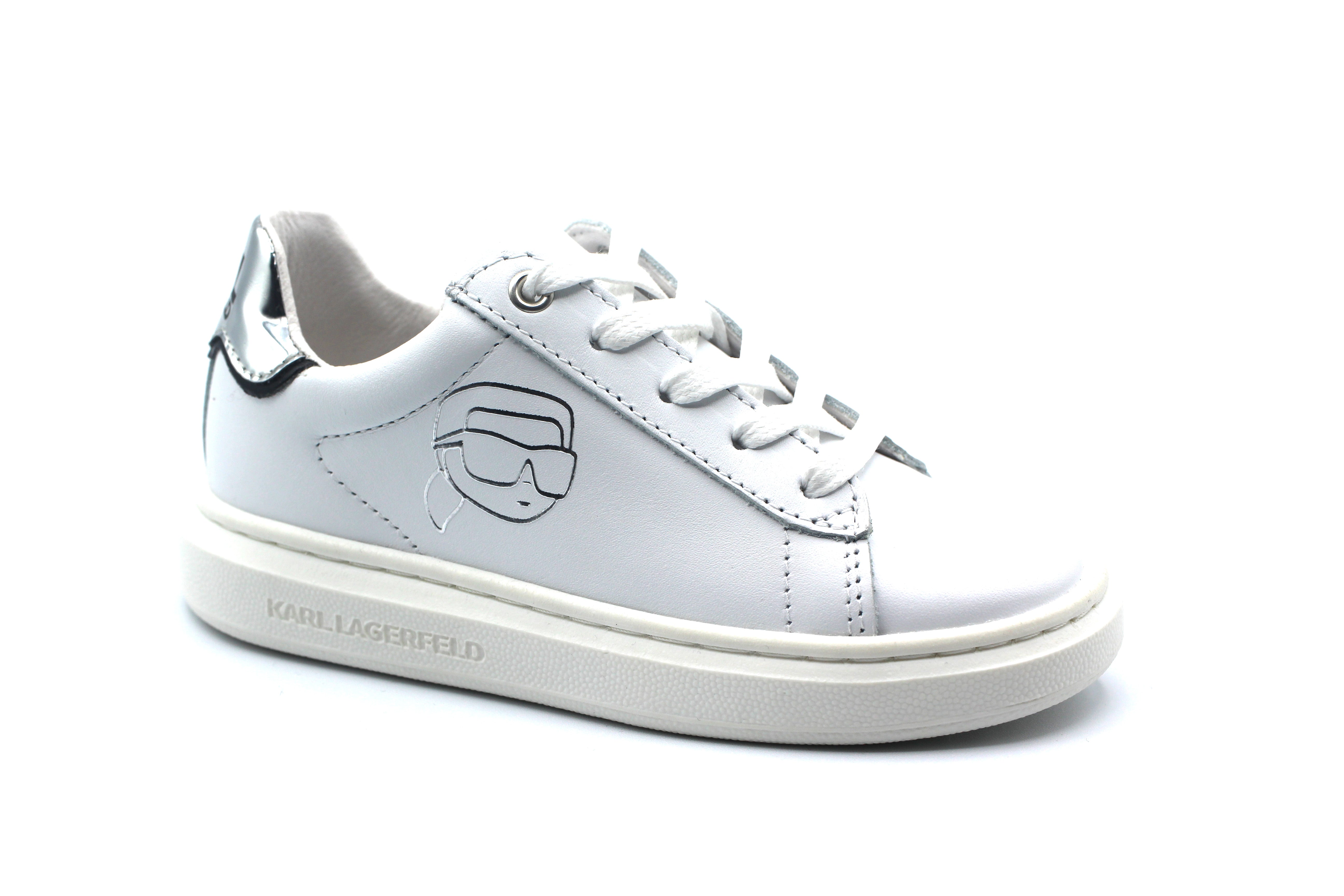 Karl Lagerfeld White Lace Sneakers