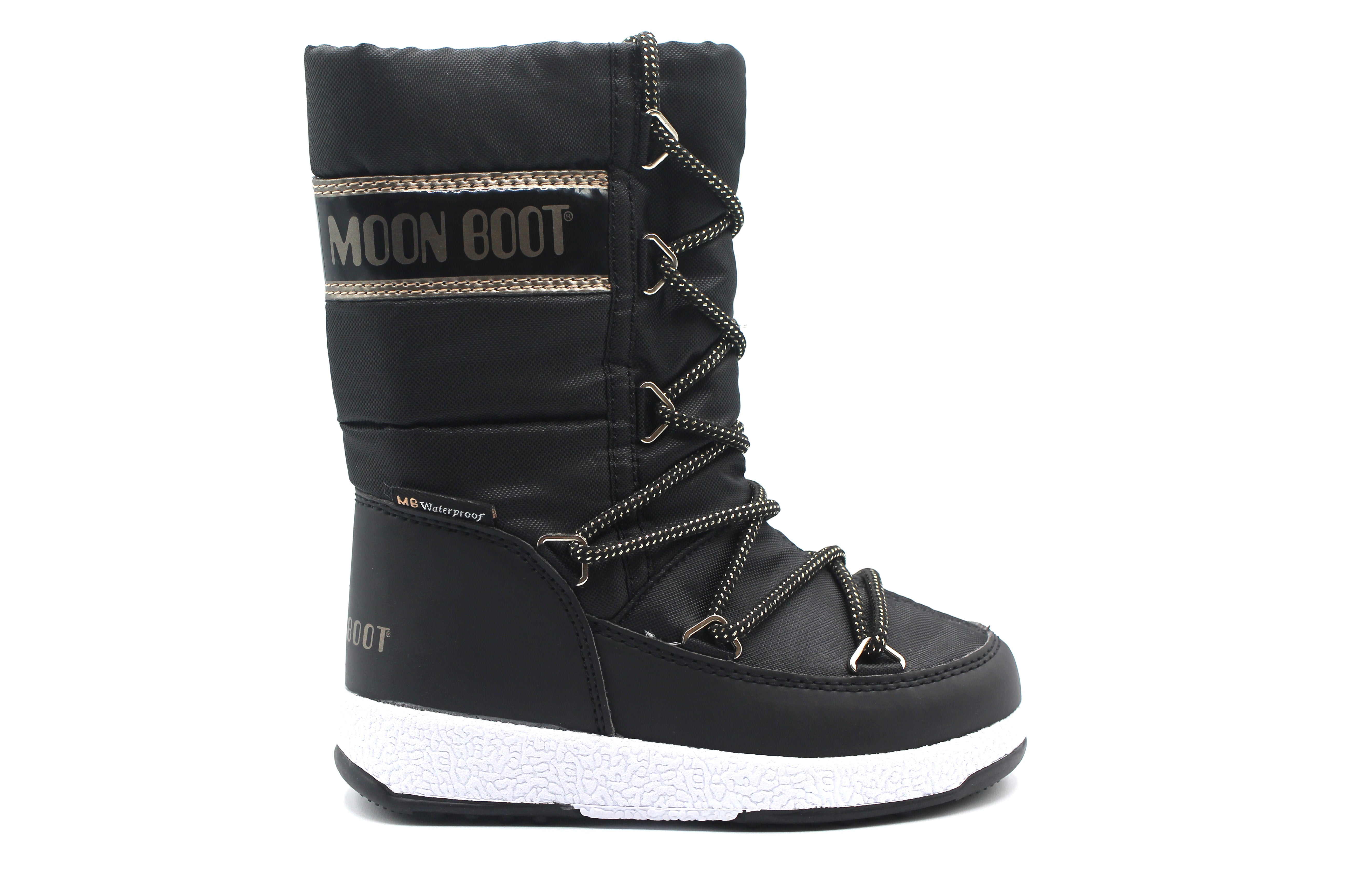 Moon Boot Gold Lettering Bootie