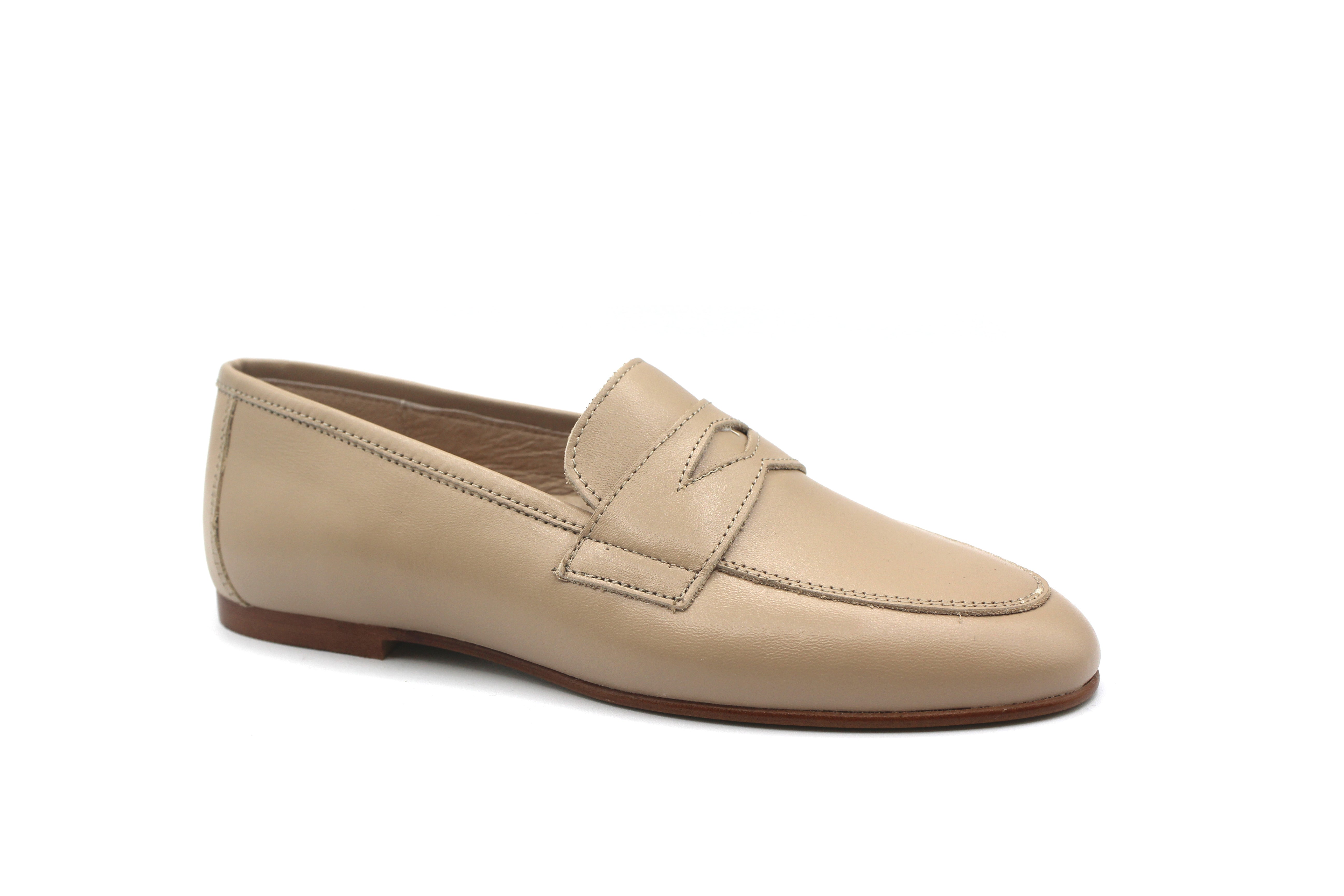 Don Louis Taupe Penny Loafer