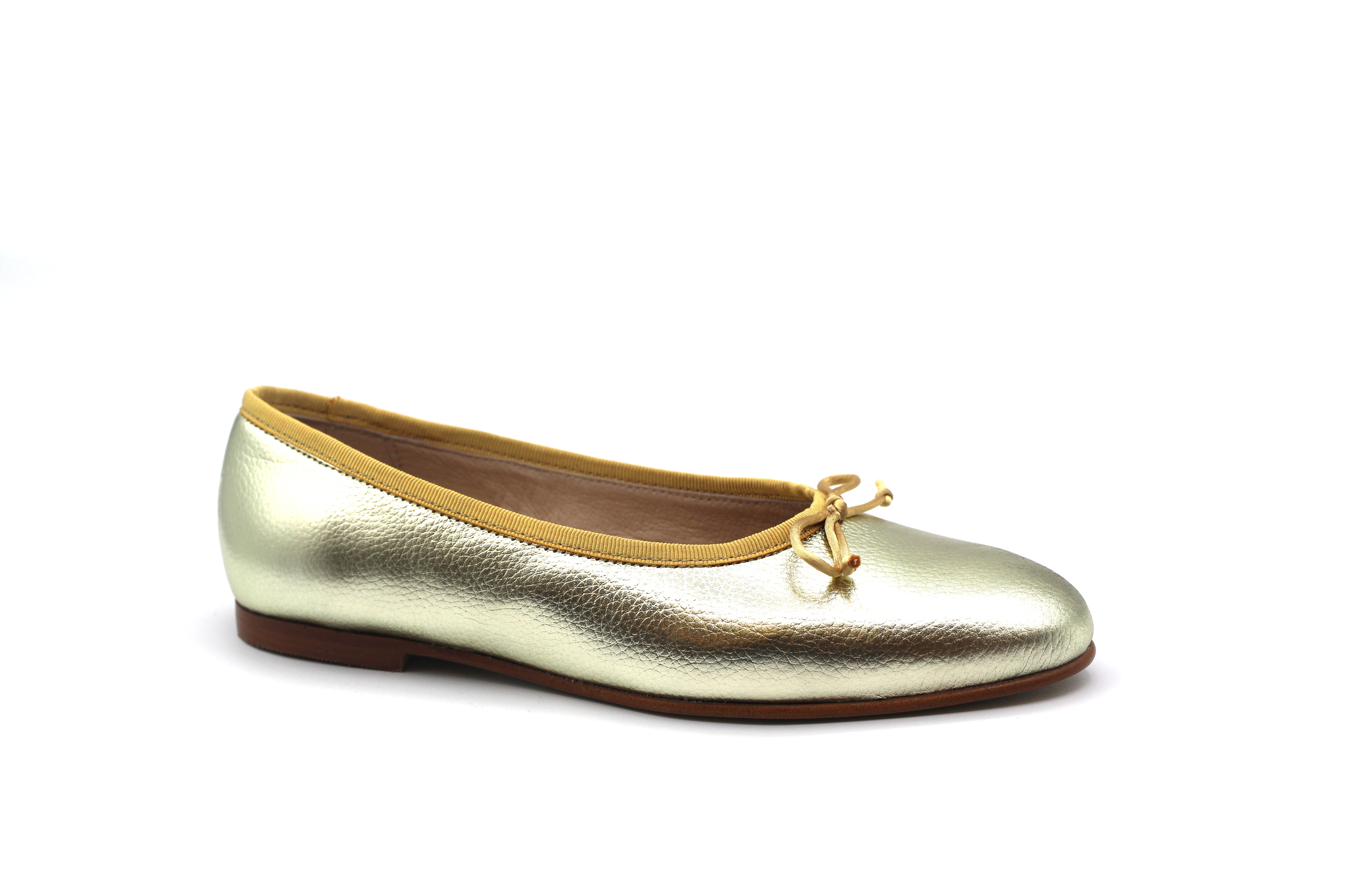 Valencia Gold Ballet Flat