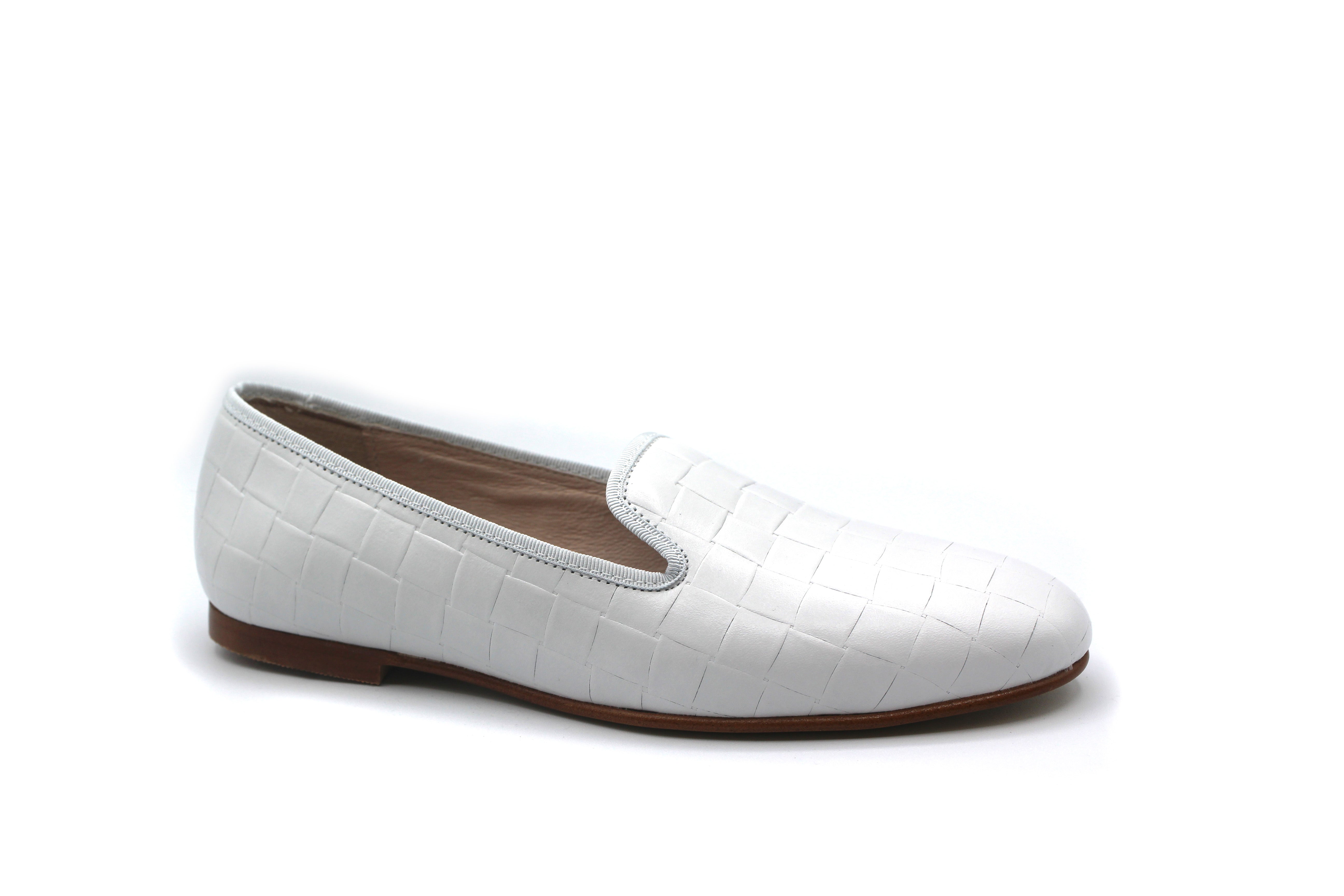 Valencia White Weave Smoking Shoe HAL Shoes