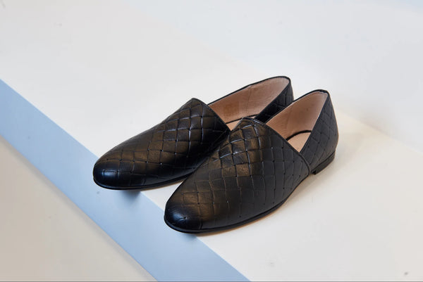 Valencia Black Quilted Loafer