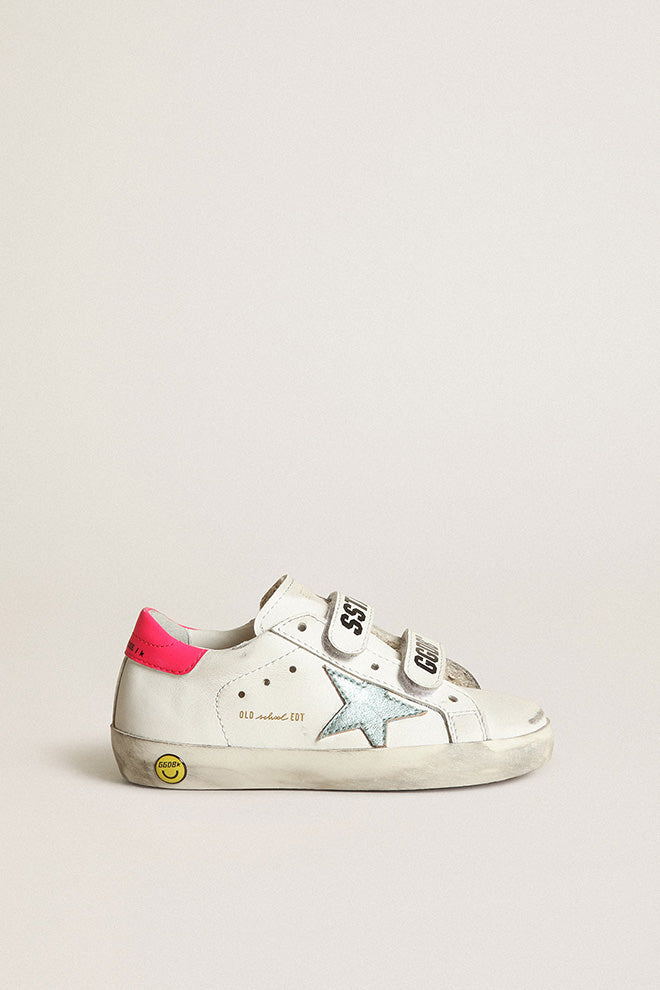 Golden Goose Mint and Neon Star Velcro Sneaker – HAL Shoes